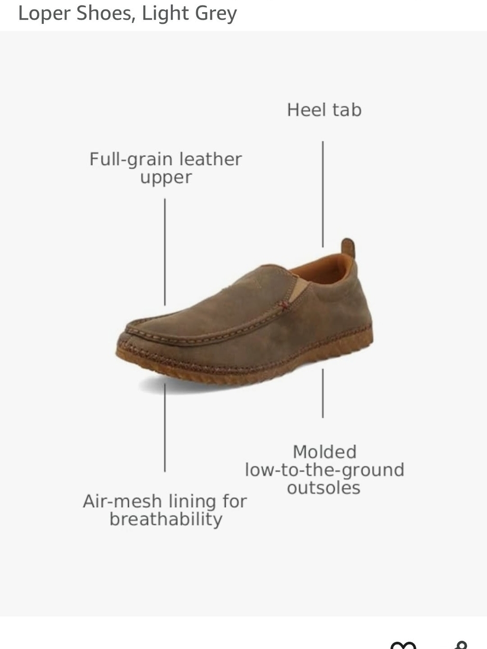 Twisted X Men's Slip-On Loafer in Brown
